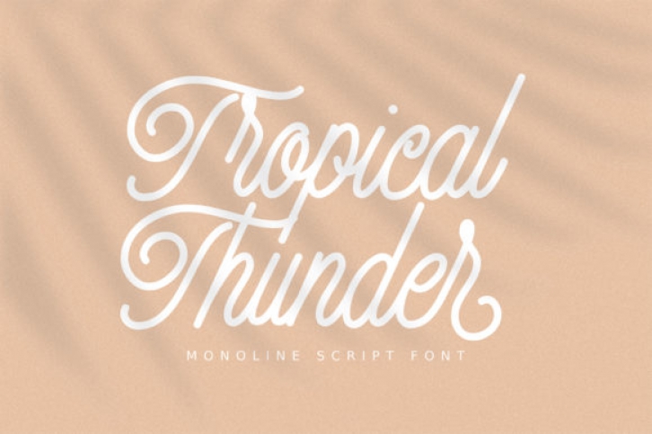 Tropical Thunder Font Download