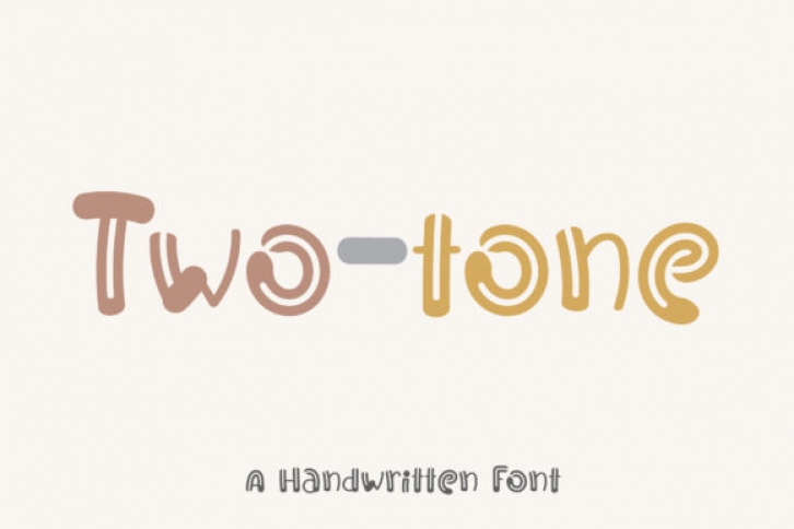 Two-tone Font Download