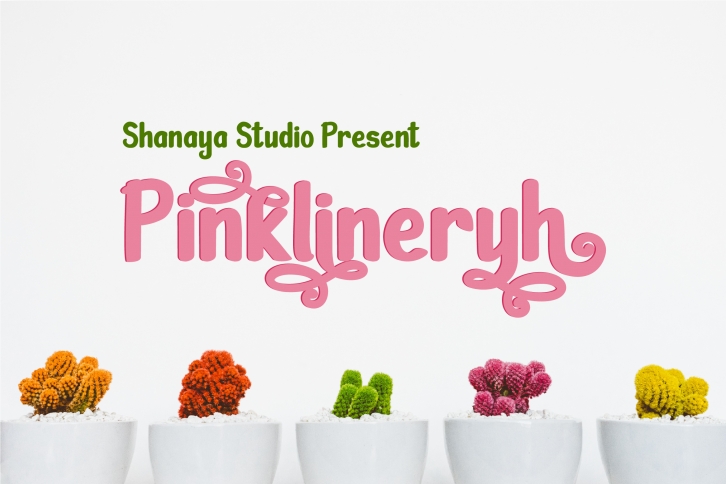 Pinklineryh | Cute Font Font Download