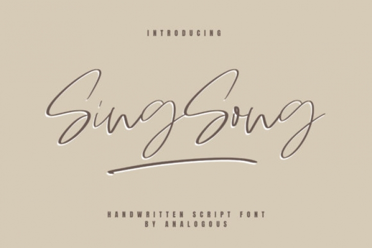 Sing Song Font Download