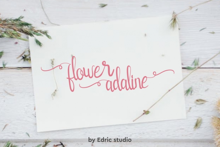 flower adaline Font Download