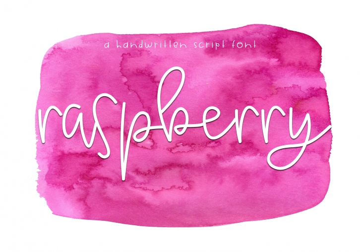 Raspberry - A Handwritten Script Font Font Download