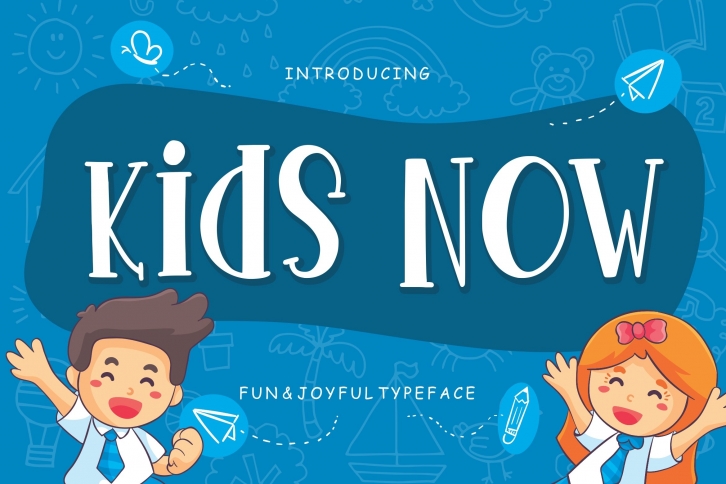 Kids Now Fun  Joyful Typeface Font Download