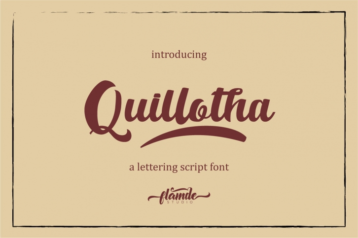 Quillotha - Script Font Font Download