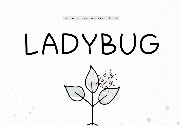 Ladybug - A Cute Handwritten Font Font Download