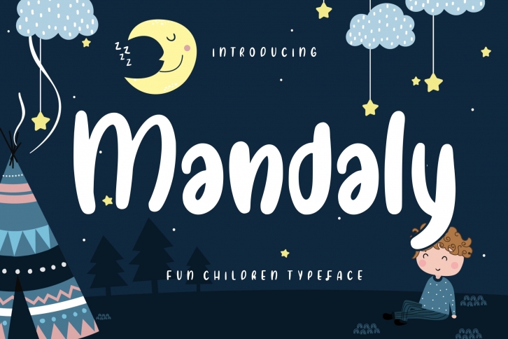 Mandaly Fun Children Typeface Font Download