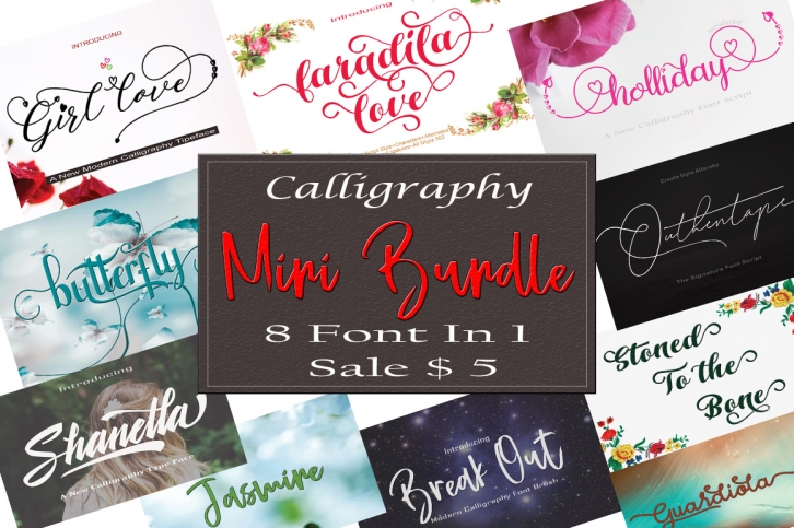 Calligraphy Mini Bundle Font Download