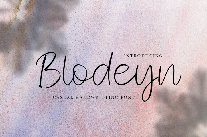 Blodeyn Handwritten Font Font Download