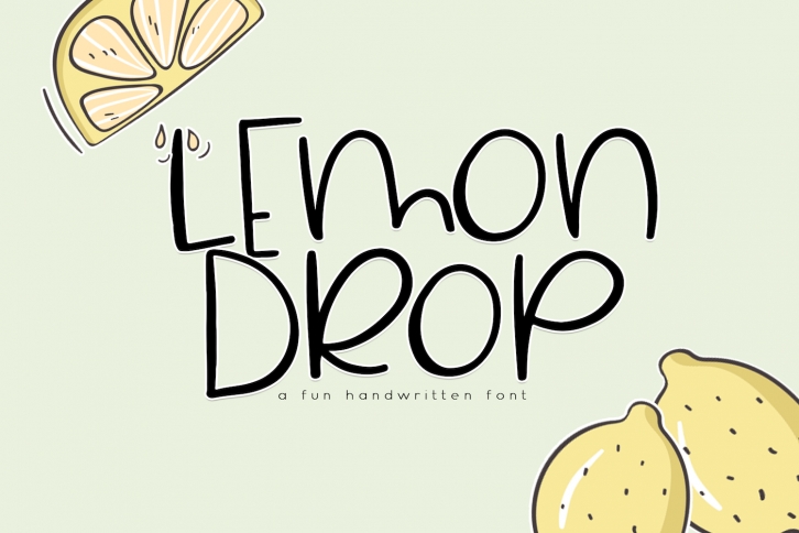 Lemondrop - A Cute and Quirky Font Font Download