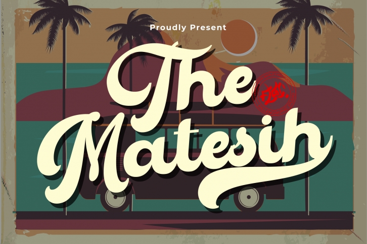 The Matesih bold script Font Download