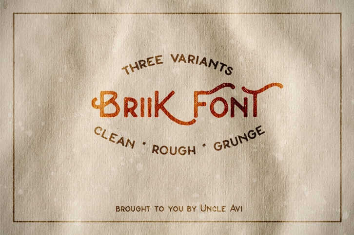 Briik - Hipster Fonts Font Download