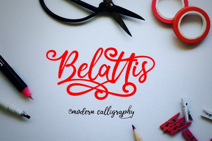 Belattis || modern calligraphy Font Download