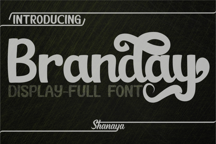 Branday Unique Display Font Font Download