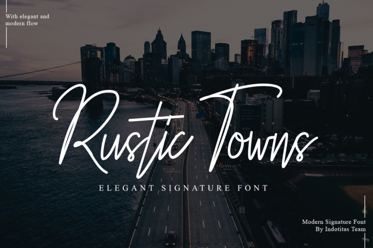 Rustic Towns Signature Font Download