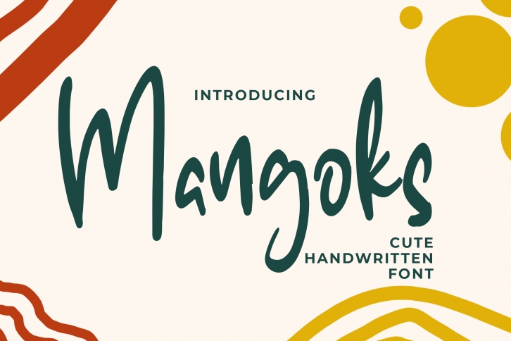 The Mangoks - Cute Handwritten Font Font Download