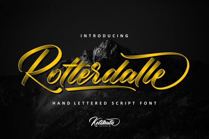Rotterdalle Hand Lettered Script Font Download