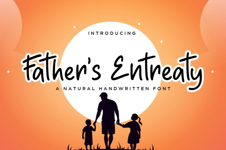 Fathers Entreaty Natural Handwritten Font Font Download