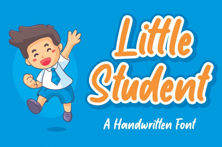 Little Student  Handwritten Font Font Download