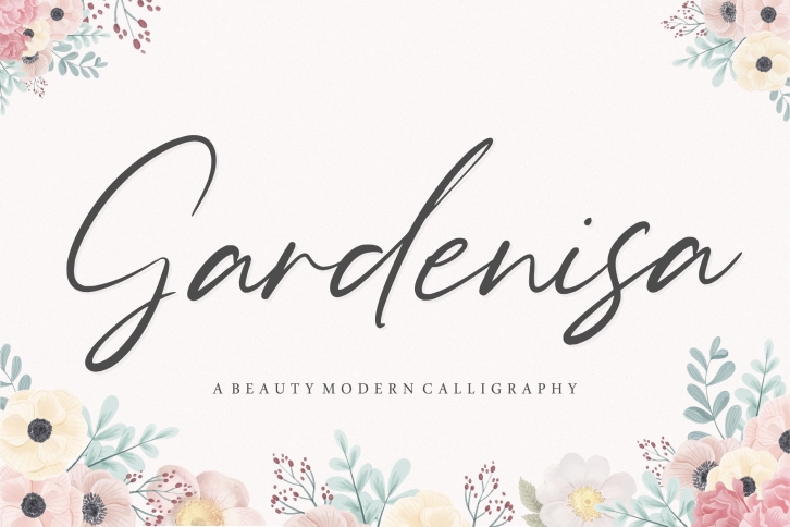 Gardenisa Beauty Modern Calligraphy Font Font Download