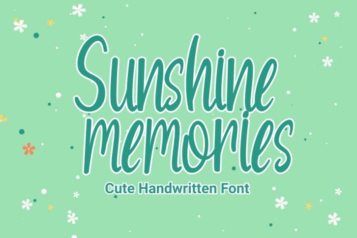 Sunshine Memories - Handwritten Font Font Download