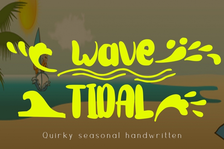 Wave Tidal Quirky Handwritten Font Font Download