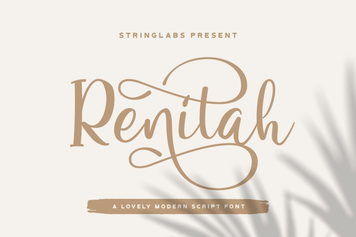 Renitah - Lovely Script Font Font Download