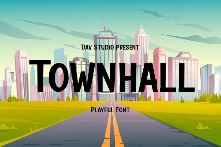 Townhall - Playful Font Font Download