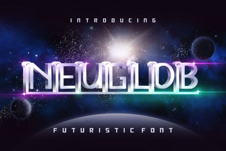 Neuglob GJ - Futuristic Font Font Download