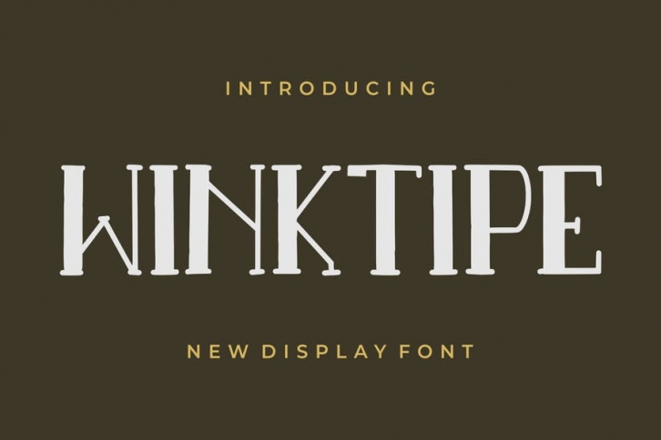 Winktipe GJ - Modern Display Font Font Download