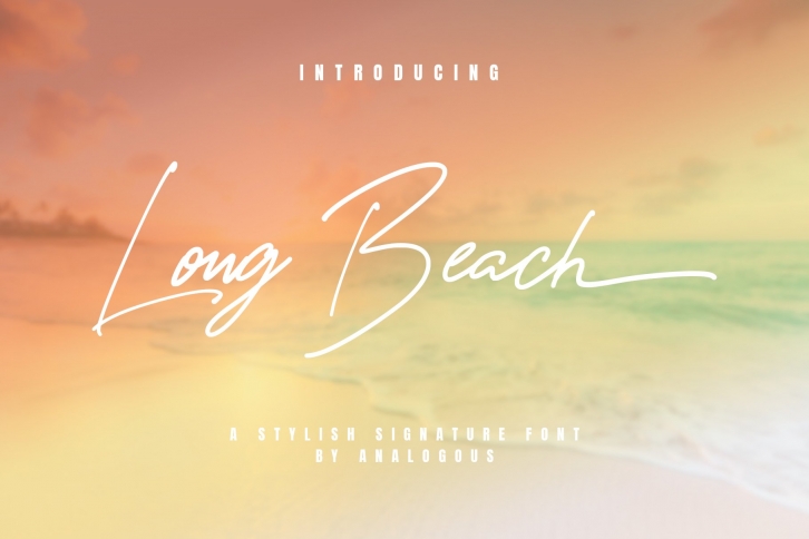 Long Beach | Stylish Signature Font Download