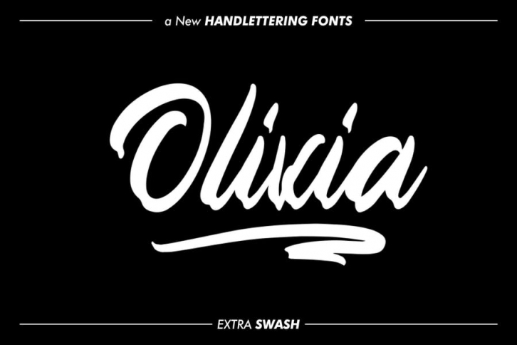 Olivia GJ - Hand Lettering Font Font Download