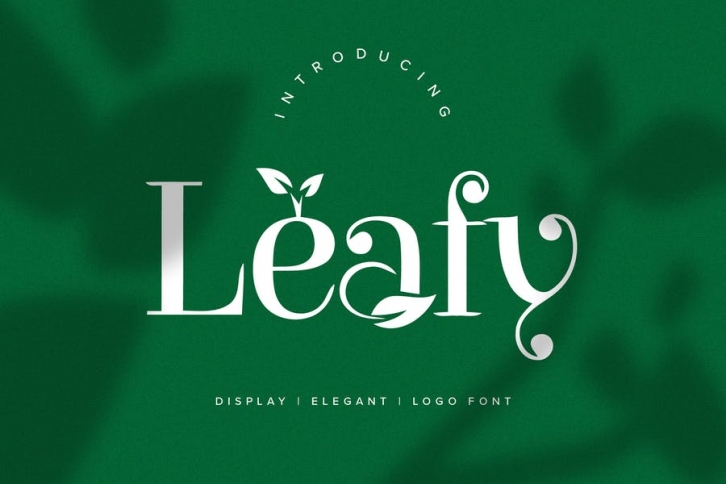 Leafy Logo Font Font Download