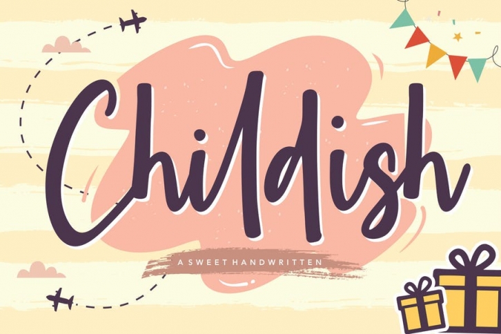 Childish YH - Modern Script Font Font Download