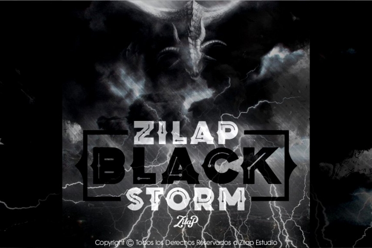 Zilap Black Storm Font Download
