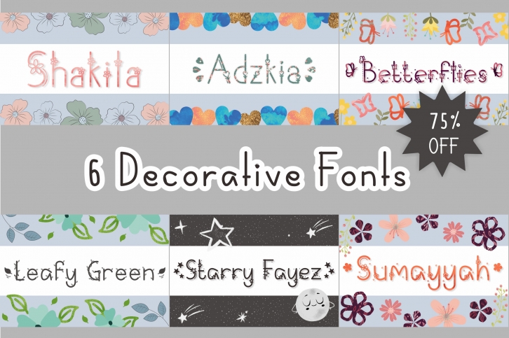 6 DecorativeFonts Font Download