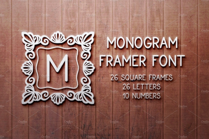 Framed monograms Font Download