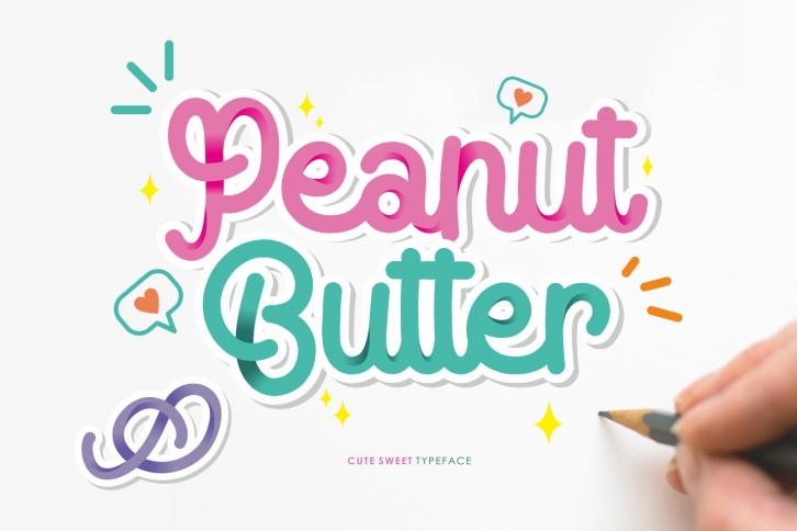 Peanut Butter, a sweet script font Font Download