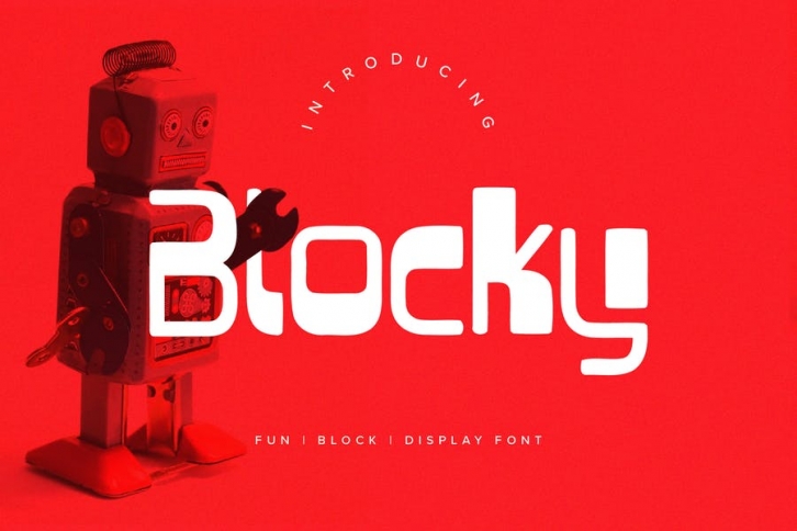 Blocky Fun Display Font Font Download