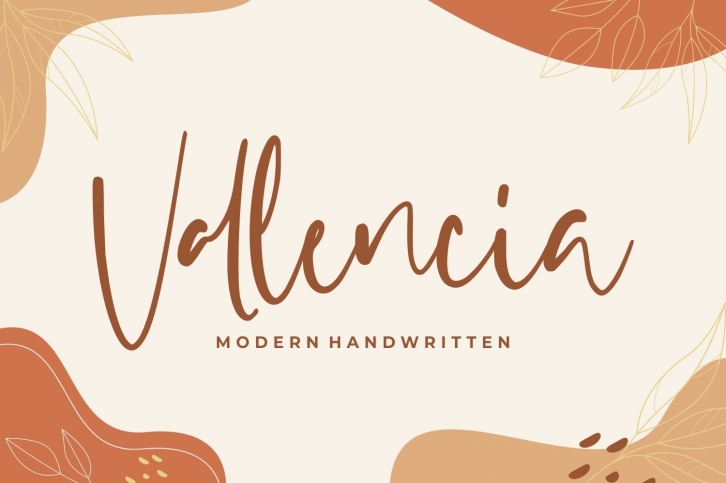 Vallencia - Modern Handwritten Font Download