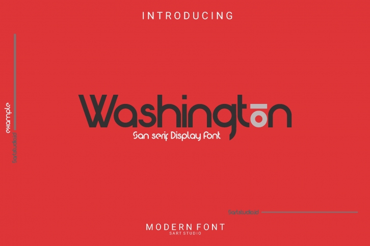 Washington - Modern Display Font Font Download