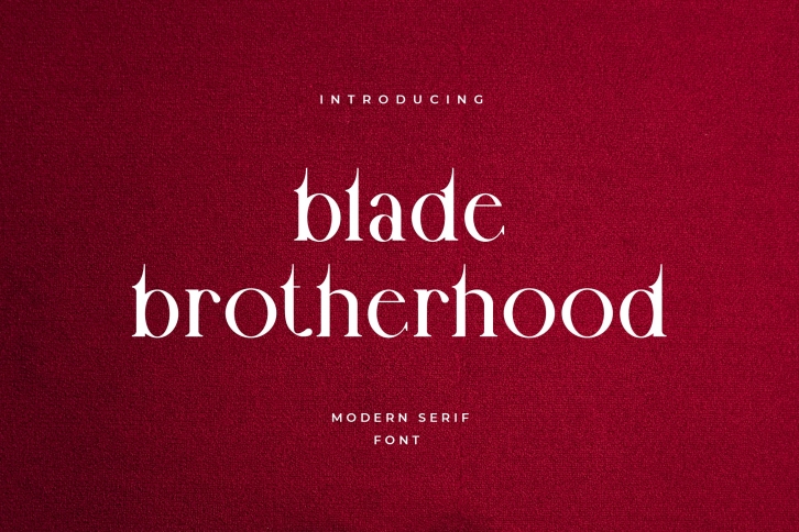 Blade Brotherhood Serif Typeface Font Font Download