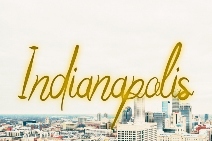 Indianapolis modern script calligraphy Font Download