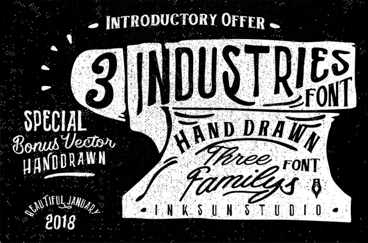 3 Industries Font Download