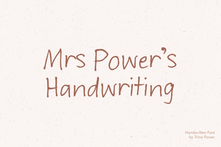 Mrs Power's Handwriting Font Download