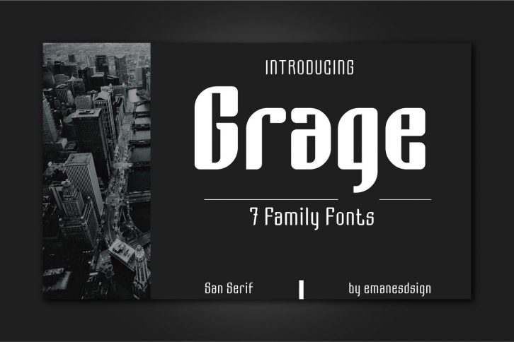Grage Sans Font Family Font Download