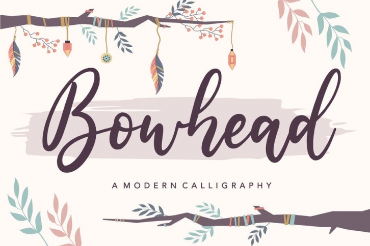 Bowhead YH - Modern Script Font Font Download