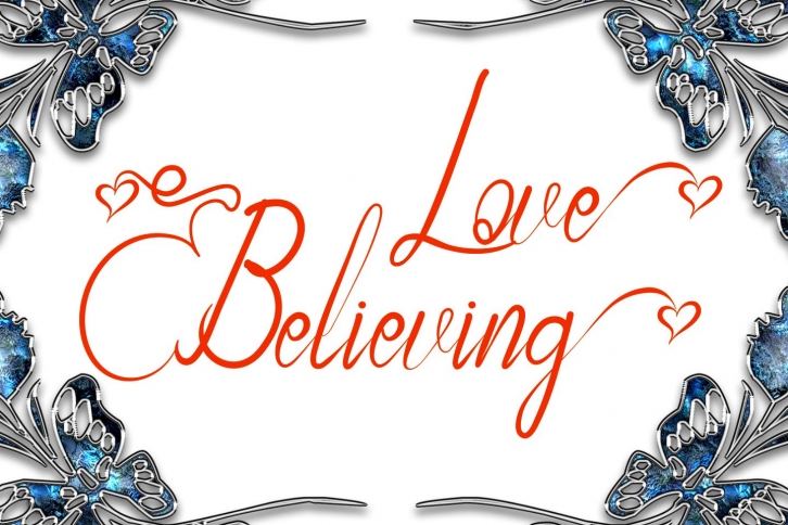 Love Believing Modern Calligraphy Font Download