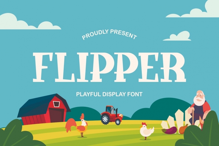 Flipper - Playful Display Font Font Download