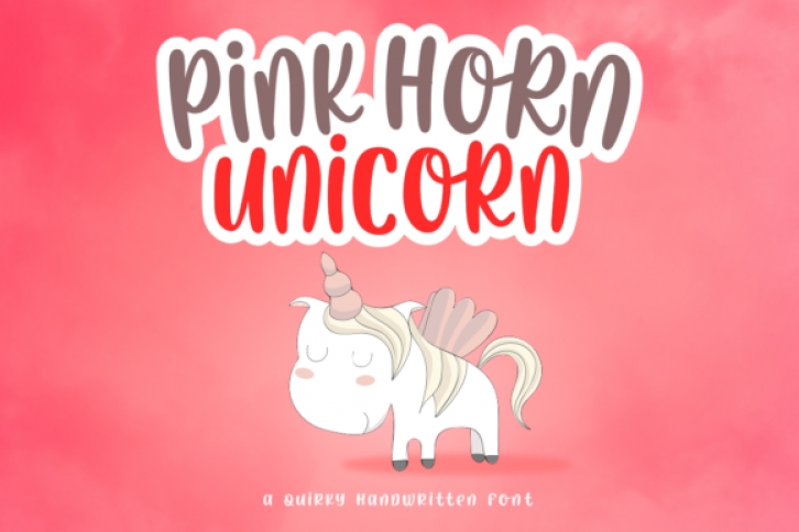Pink Horn Unicorn Font Download