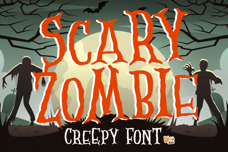 Scary Zombie - Spooky Font Font Download